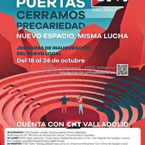 Acto de inauguración jornadas libertarias 2026
